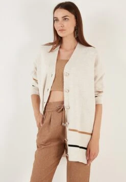 LELA CardiganStone Donna Maglieria L6S21I05B-C11 -Lela 4a8f161fddca40ecb61b679bf103af4d