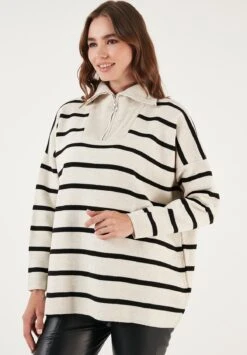 LELA MaglioneLight Stone/Black Donna Maglieria L6S21I05C-C11 9 LELA MaglioneLight Stone/Black Donna Maglieria L6S21I05C-C11 -Lela 4c792a15f79843a18237d990a7d5eadf