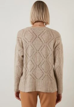 LELA Regular Fit - Cardigan - Beige -Lela 4cc13788ef9c4196a439a7eb4acf8645