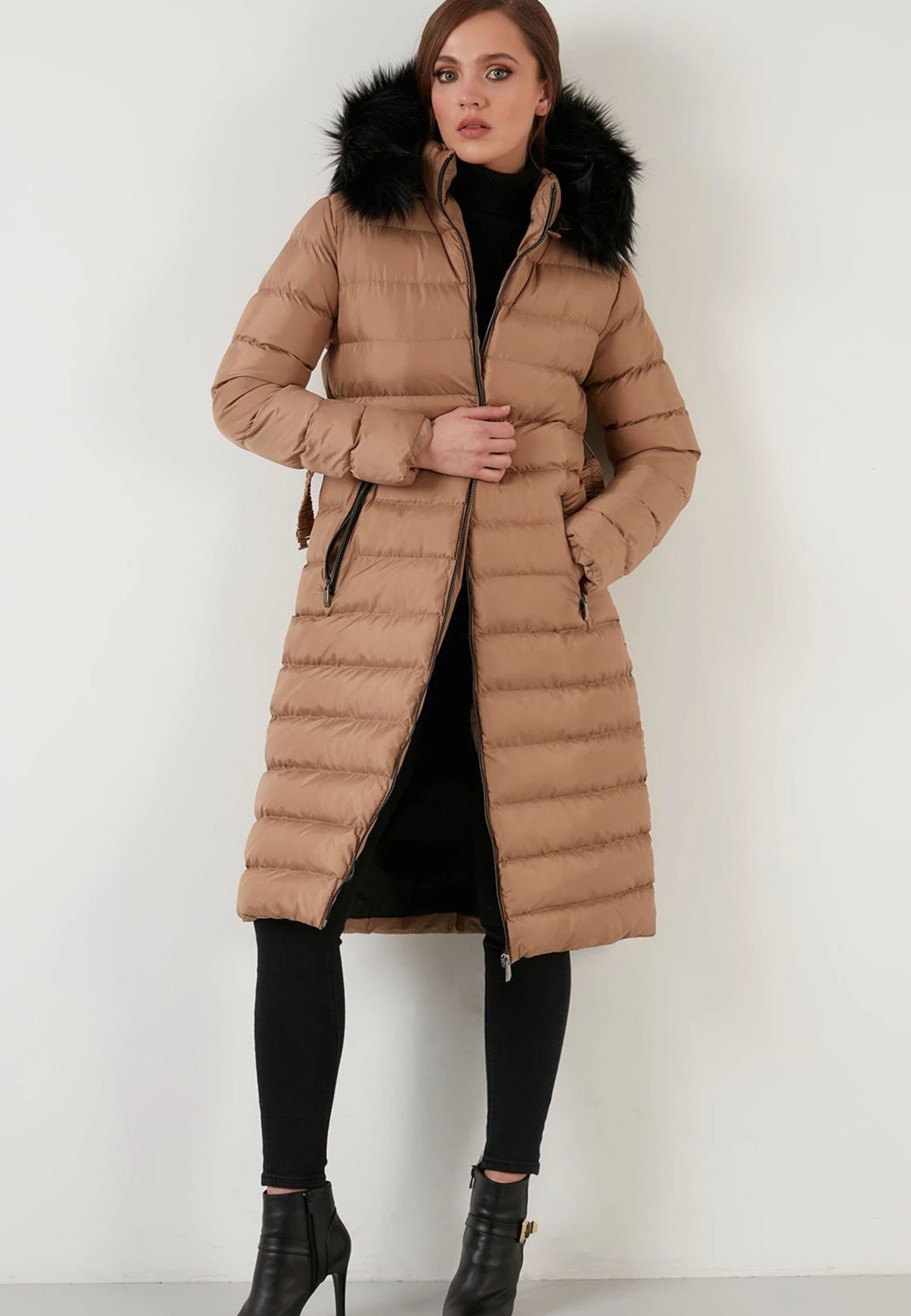 LELA Regular FitCappotto InvernaleDark Beige Donna Cappotti L6S21U00T-B11 4 LELA Regular FitCappotto InvernaleDark Beige Donna Cappotti L6S21U00T-B11 - immagine 4