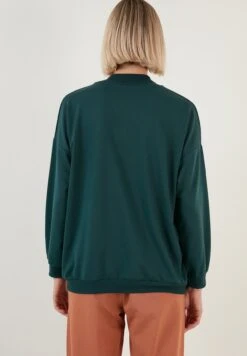 LELA Regular FitFelpaDark Green Melange Donna Felpe L6S21J00D-M13 -Lela 5188ea4b79314058981479274cf9c074