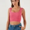 LELA Regular FitTopFuchsia Donna T-shirt E Top L6S21D028-J11