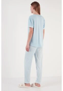 LELA Soft Touch SetPigiamaBlue Donna Intimo Notte E Loungewear L6S81P00R-K11 8 LELA Soft Touch SetPigiamaBlue Donna Intimo Notte E Loungewear L6S81P00R-K11 -Lela 51eb70339aac4d67a6d93dd696569756