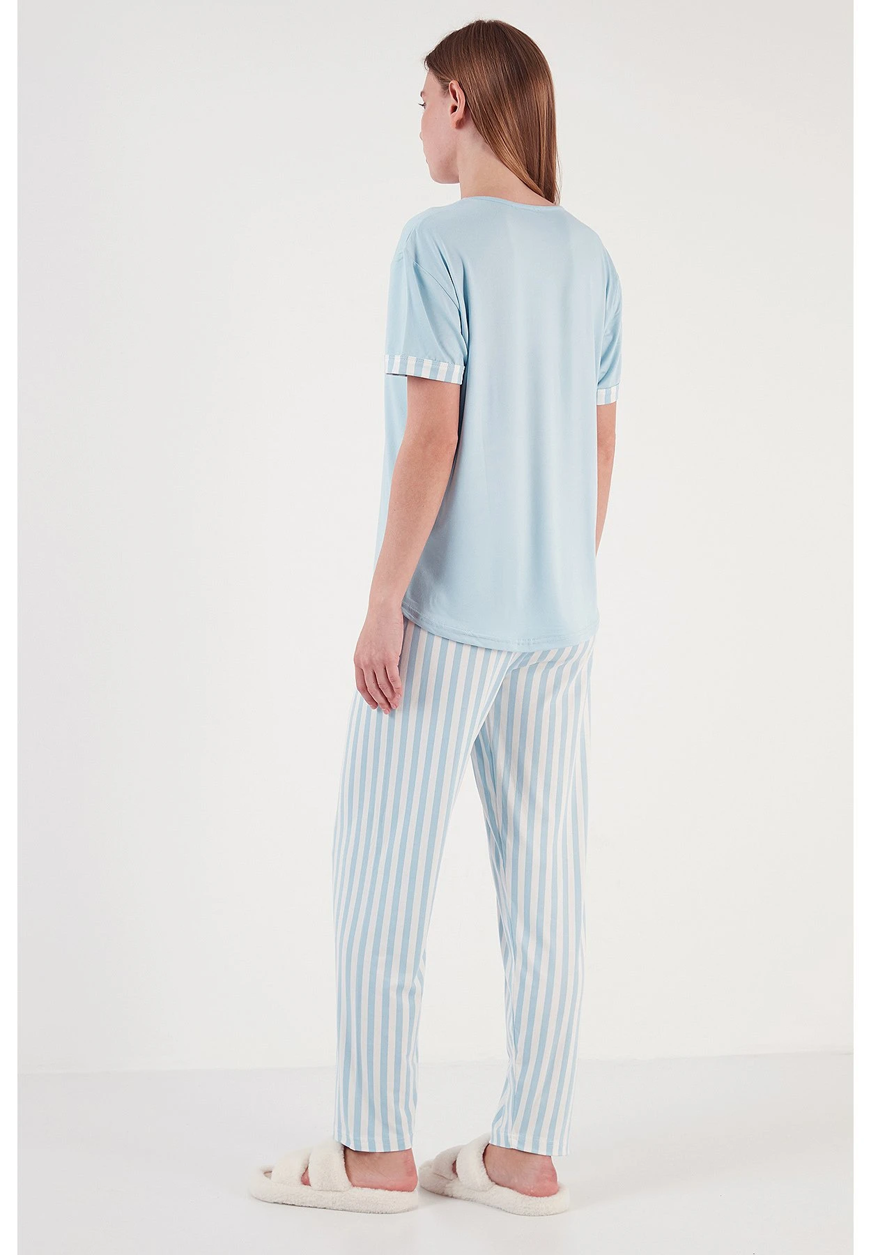 LELA Soft Touch SetPigiamaBlue Donna Intimo Notte E Loungewear L6S81P00R-K11 3 LELA Soft Touch SetPigiamaBlue Donna Intimo Notte E Loungewear L6S81P00R-K11 - immagine 3