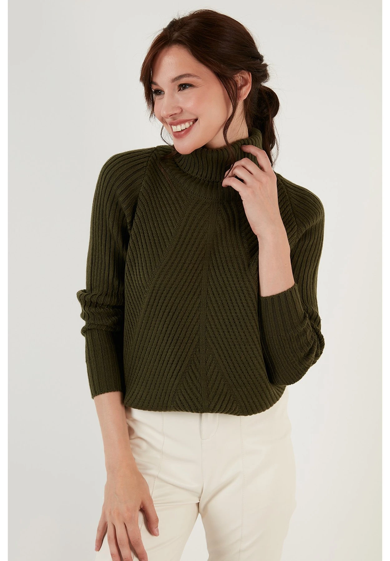 LELA Regular Fit - Maglione - Khaki 5 LELA Regular Fit - Maglione - Khaki - immagine 5