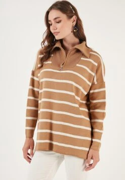 LELA MaglioneCamel/Light Stone Donna Maglieria L6S21I05C-B11 -Lela 5382b8860cbe47cf974d557a42d092c1