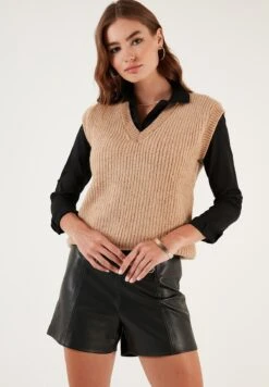 LELA Regular FitMaglioneCamel Donna Maglieria L6S21I02C-B11