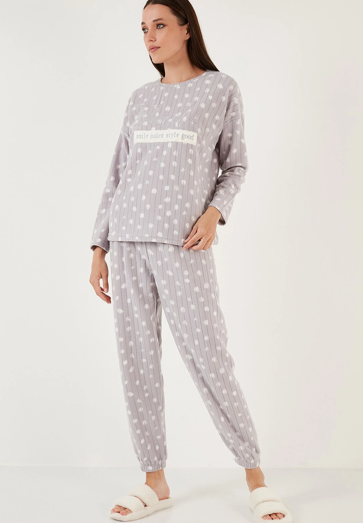 LELA Regular FitPigiamaGrey Donna Intimo Notte E Loungewear L6S81P00U-C11 1 LELA Regular FitPigiamaGrey Donna Intimo Notte E Loungewear L6S81P00U-C11