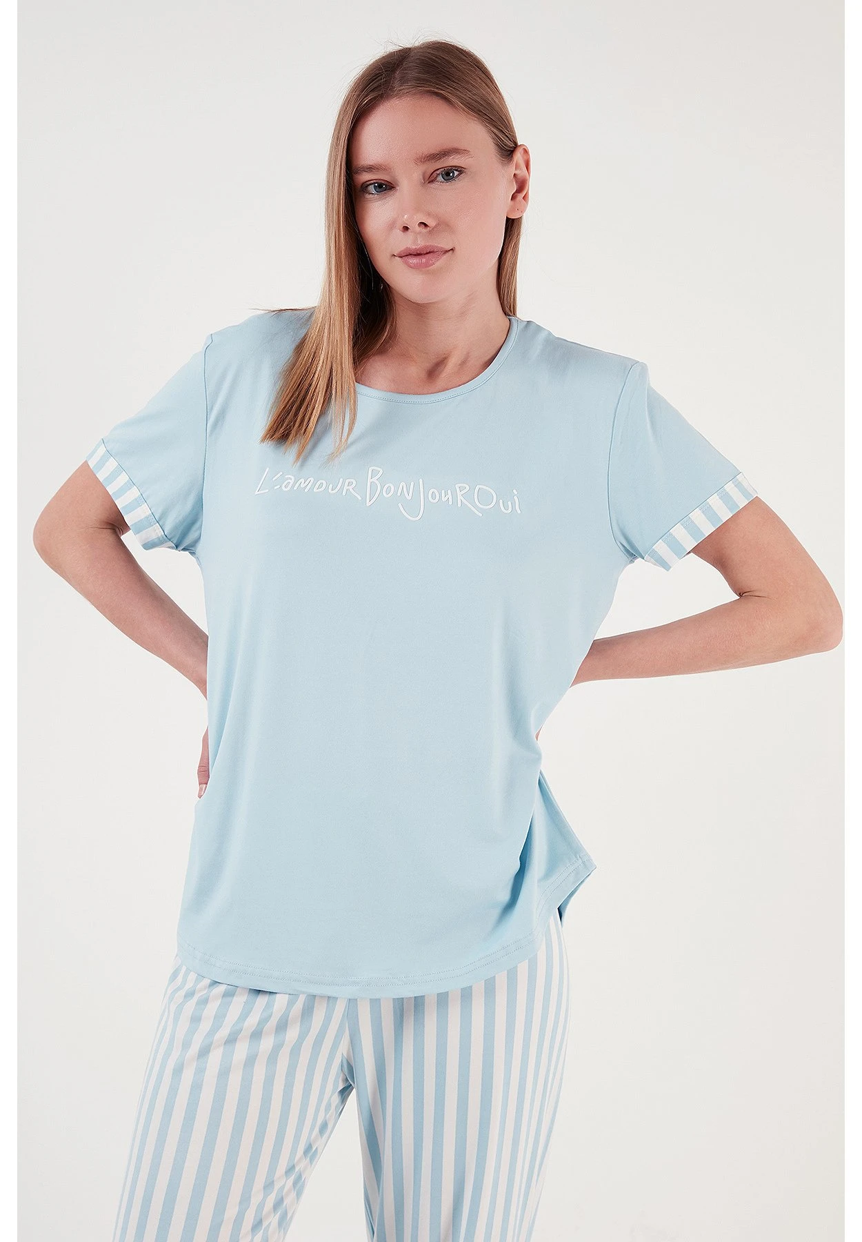 LELA Soft Touch SetPigiamaBlue Donna Intimo Notte E Loungewear L6S81P00R-K11 4 LELA Soft Touch SetPigiamaBlue Donna Intimo Notte E Loungewear L6S81P00R-K11 - immagine 4