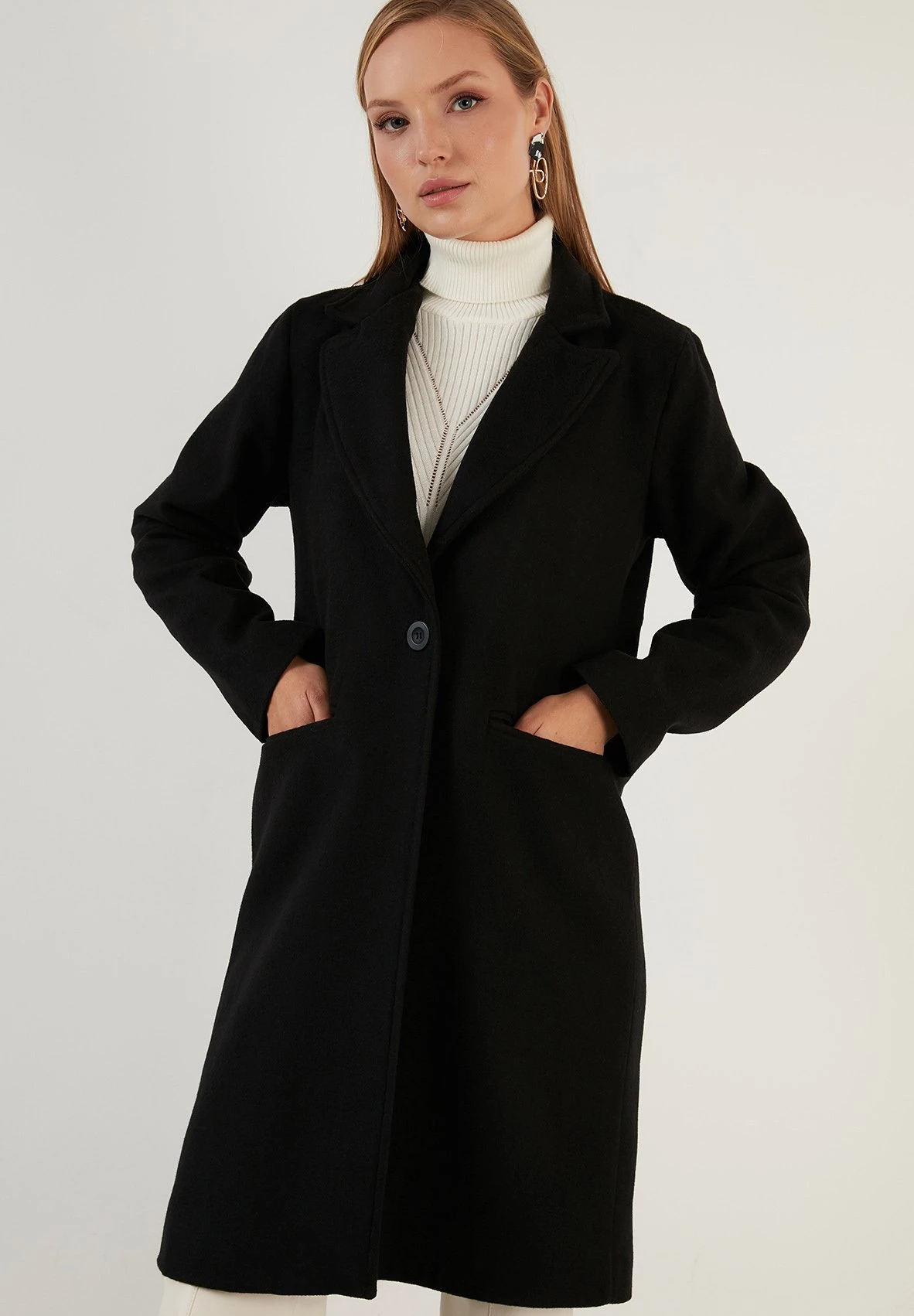 LELA Regular Fit - Cappotto Classico - Black 1 LELA Regular Fit - Cappotto Classico - Black