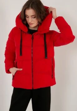 Lela Hooded Puffer FlameGiacca InvernaleRed Donna Giacche E Blazer L6S21U00R-G11