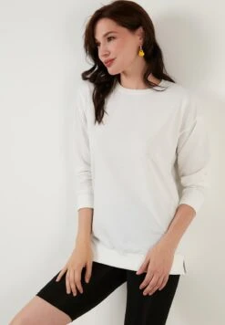 LELA Regular Fit - Felpa - Ecru -Lela 5727c85e1d804c5f801cff75a151a6e9