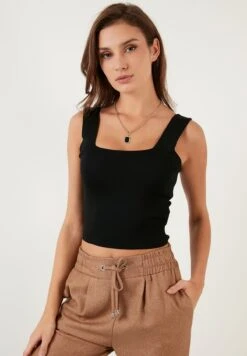 LELA Slim FitTopBlack Donna T-shirt E Top L6S21D027-Q11