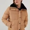 LELA High Collar Inflatable - Giacca Invernale - Camel