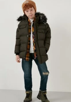 LELA Cappotto InvernaleKhaki Bambini Abbigliamento Outwear L6S24L009-N11