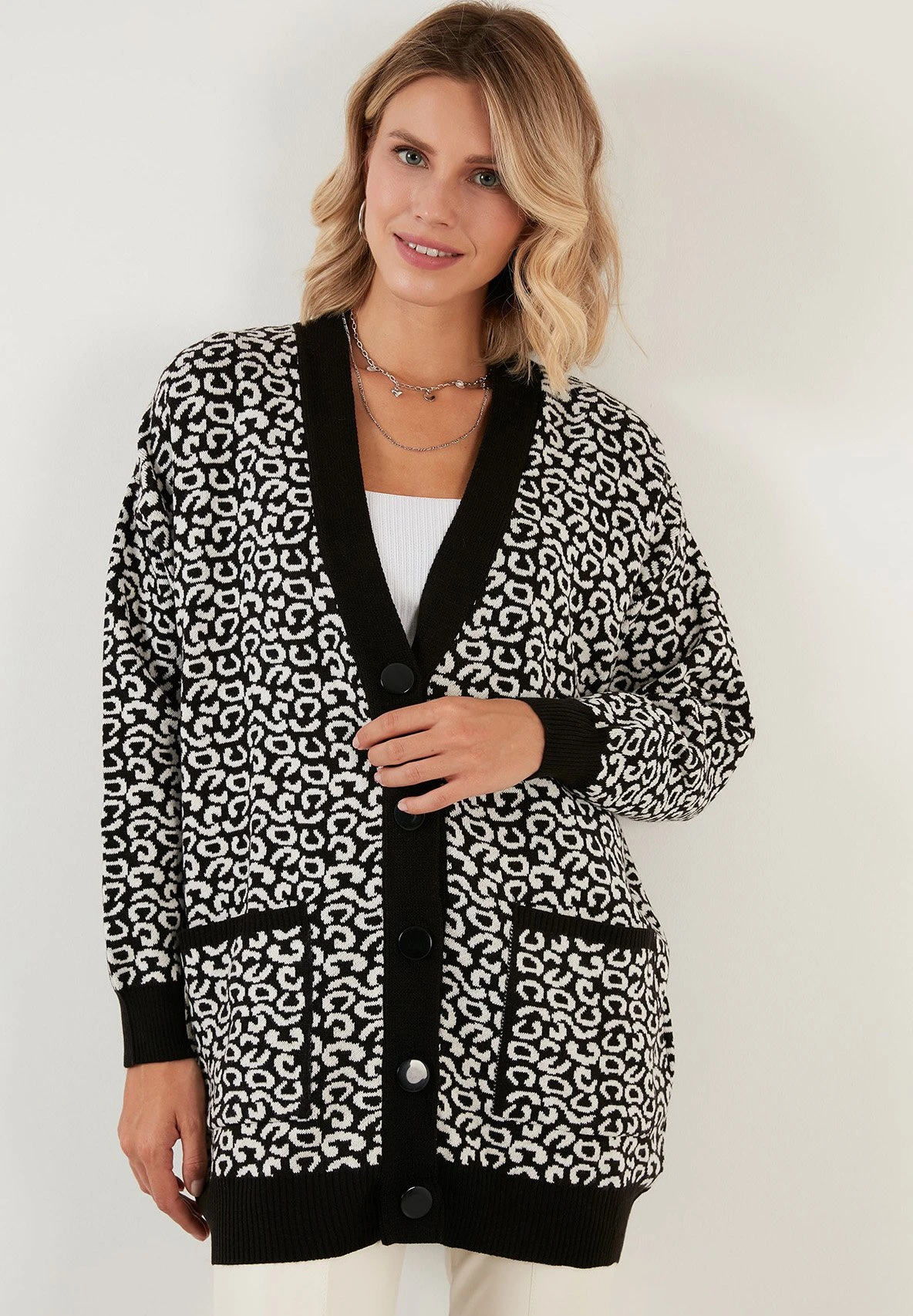 LELA CardiganBlack Donna Maglieria L6S21I03E-Q11 1 LELA CardiganBlack Donna Maglieria L6S21I03E-Q11