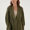 LELA CardiganLight Khaki Donna Maglieria L6S21I02L-N11