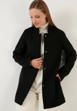 LELA Regular Fit - Cappotto Corto - Black -Lela 59d7de68528c4959bbd8b3820da19442