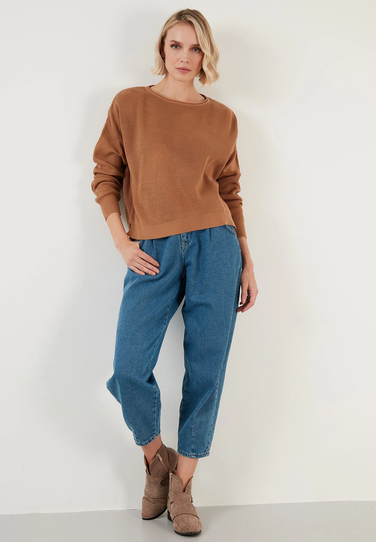 LELA MaglioneCaramel Donna Maglieria L6S21I03A-O11 2 LELA MaglioneCaramel Donna Maglieria L6S21I03A-O11 - immagine 2