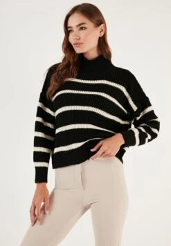 LELA MaglioneBlack Cream Donna Maglieria L6S21I05J-Q11 -Lela 5abed317941e44da954985d3017a5e9a