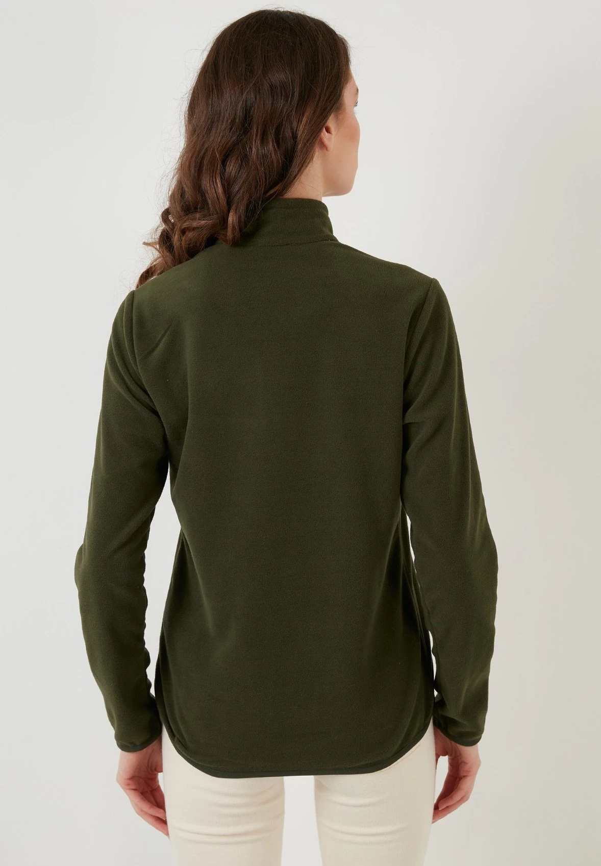 LELA Slim Fit - Felpa In Pile - Khaki 2 LELA Slim Fit - Felpa In Pile - Khaki - immagine 2