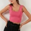 LELA Slim Fit - Top - Fuchsia