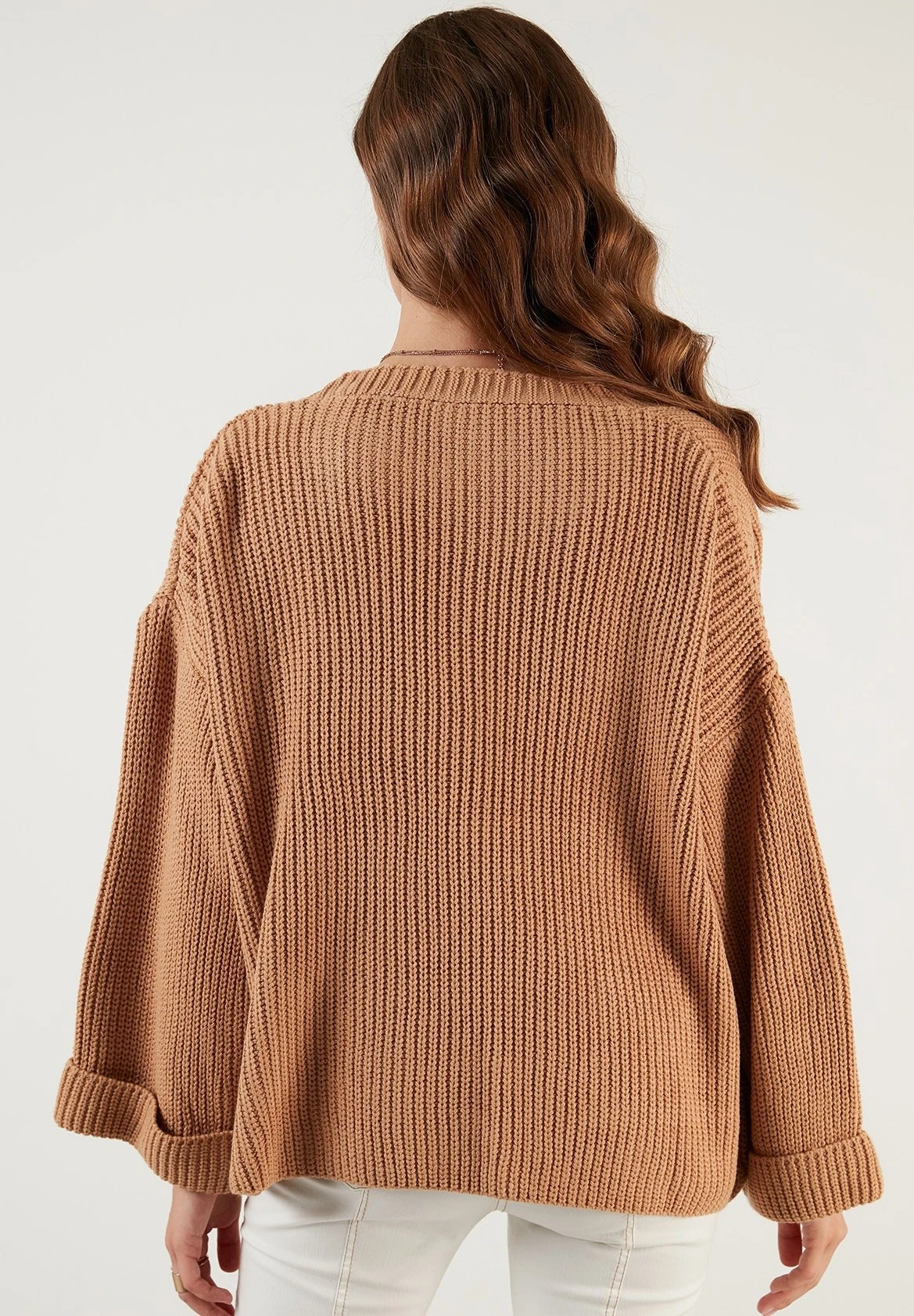 LELA CardiganCamel Donna Maglieria L6S21I02M-B11 2 LELA CardiganCamel Donna Maglieria L6S21I02M-B11 - immagine 2