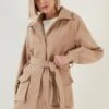 LELA Regular FitTrenchLight Brown Donna Cappotti L6S21U017-O11