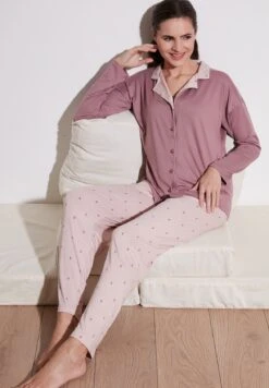 LELA Soft TouchPigiamaPowder Pink Donna Intimo Notte E Loungewear L6S81P00N-J11 -Lela 5df86945a13d492aa0fd5d8f367c09f3