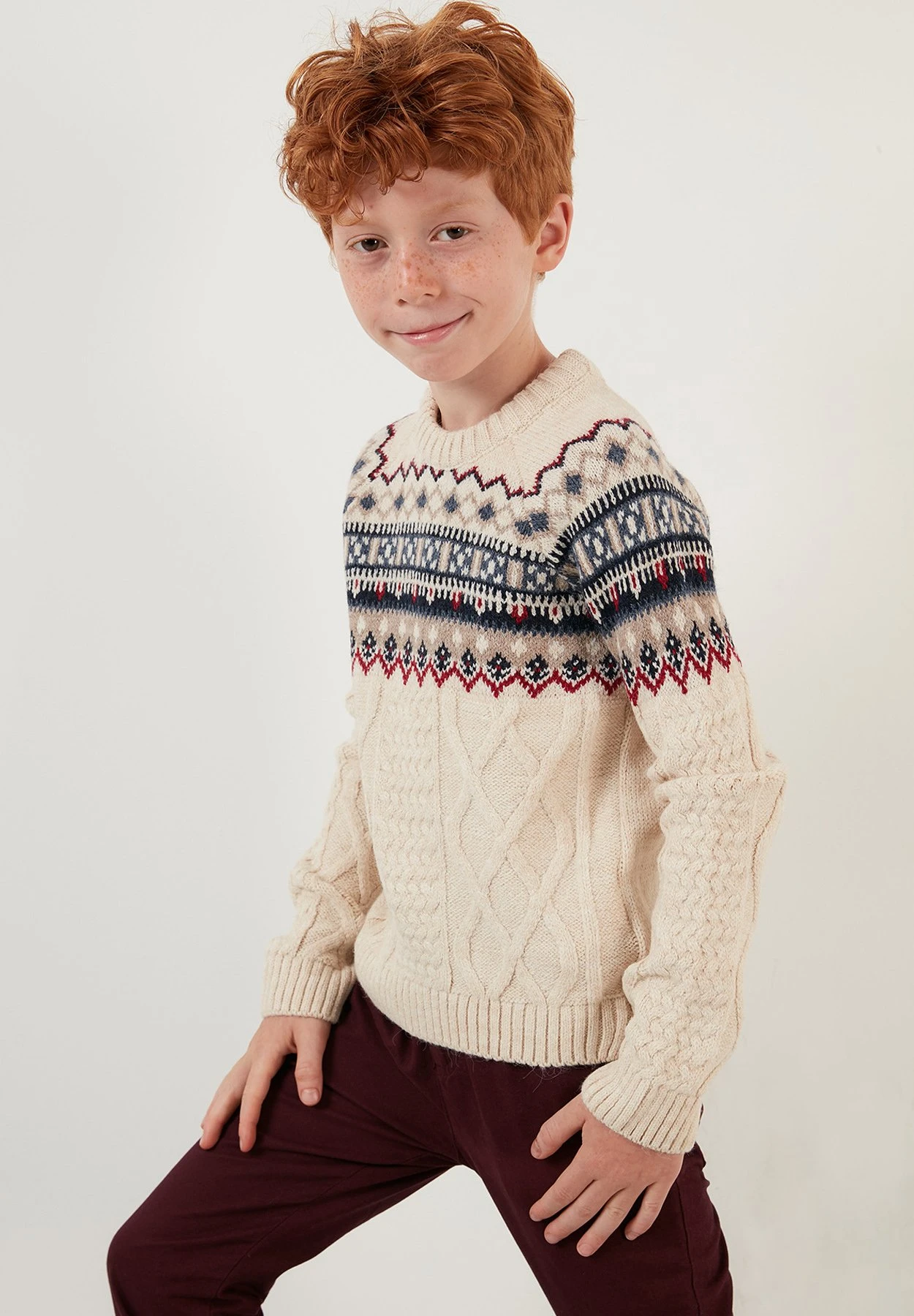 LELA Regular FitMaglioneBeige Bambini Pullover & Cardigan L6S24J000-B11 5 LELA Regular FitMaglioneBeige Bambini Pullover & Cardigan L6S24J000-B11 - immagine 5