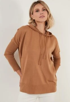 LELA Regular Fit - Felpa Con Cappuccio - Caramel
