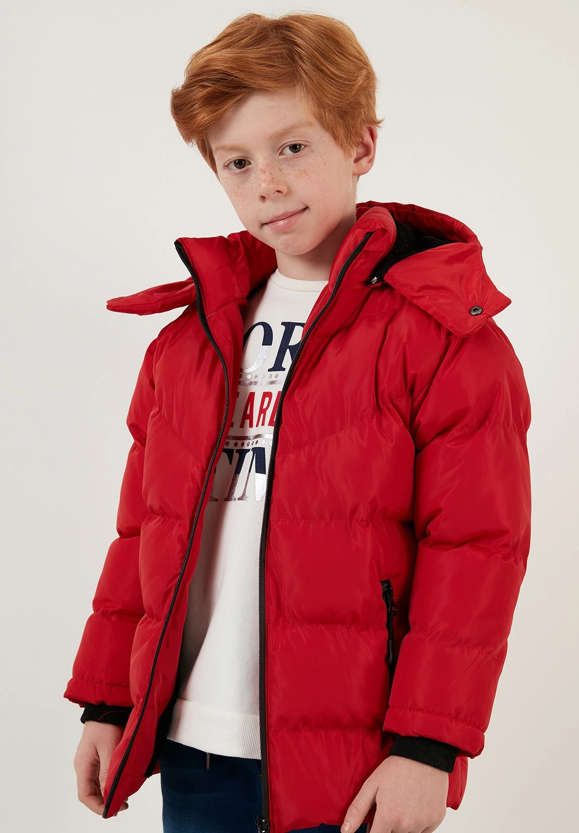 LELA Cappotto InvernaleRed Bambini Abbigliamento Outwear L6S24L00O-G11 1 LELA Cappotto InvernaleRed Bambini Abbigliamento Outwear L6S24L00O-G11