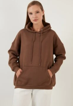 LELA Regular Fit - Felpa Con Cappuccio - Brown