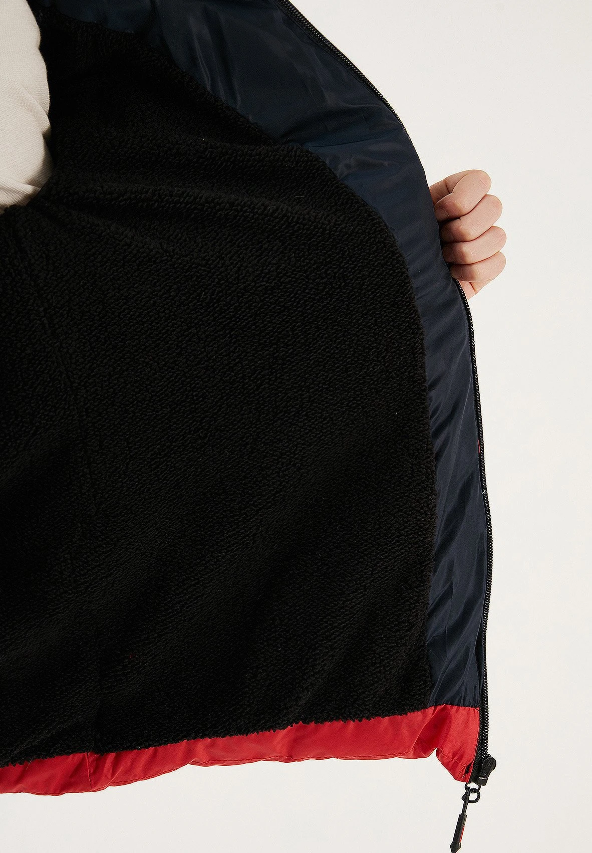 LELA Removable Hooded InflatableCappotto InvernaleD Blue White Red Bambini Abbigliamento Outwear L6S26L000-K11 3 LELA Removable Hooded InflatableCappotto InvernaleD Blue White Red Bambini Abbigliamento Outwear L6S26L000-K11 - immagine 3