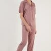 LELA Set Regular FitPigiamaDusty Rose Donna Intimo Notte E Loungewear L6S81P00O-J11
