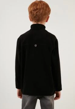 LELA Felpa In PileBlack Bambini Pullover & Cardigan L6S24K001-Q11 -Lela 66945c3b697a402d82b38113e6e37546