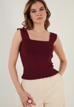 LELA Regular FitTopPlum Color Donna T-shirt E Top L6S21D01S-I11 -Lela 66e72bb9f27f42db98569032013f94aa