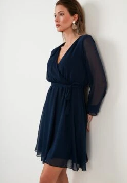 LELA Mini Vestito EstivoNavy Blue Donna Vestiti L6S21C00B-K11 -Lela 672ae8e56c3e46e7a7f8dad2290e579b