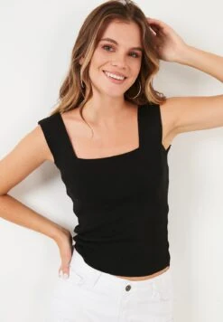 LELA Regular FitTopBlack Donna T-shirt E Top L6S21D01S-Q11 6 LELA Regular FitTopBlack Donna T-shirt E Top L6S21D01S-Q11 -Lela 67b6235c2e5c47adba38e4bfcff87b71