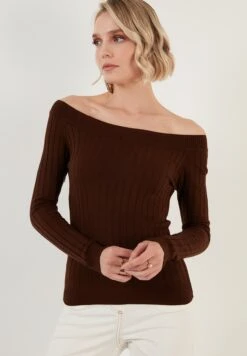 LELA Regular FitMaglioneBrown Donna Maglieria L6S21I037-O11 7 LELA Regular FitMaglioneBrown Donna Maglieria L6S21I037-O11 -Lela 6944ed7e25434856ac716131fc97cd76