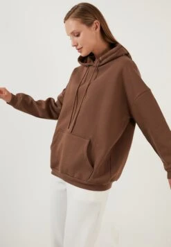 LELA Regular Fit - Felpa Con Cappuccio - Brown -Lela 6a0ae604a49d4652a58482d7a28c9917