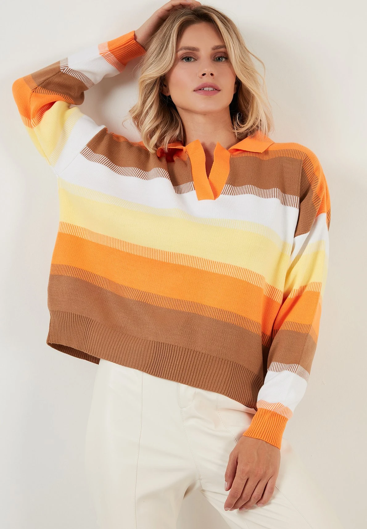 LELA PoloCaramel Donna T-shirt E Top L6S21D02A-O11 5 LELA PoloCaramel Donna T-shirt E Top L6S21D02A-O11 - immagine 5