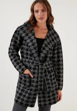 LELA Regular FitCardiganBlack Anthracite Donna Maglieria L6S21I02H-Q11