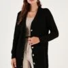 LELA Regular FitCardiganBlack Donna Maglieria L6S21I00T-Q11