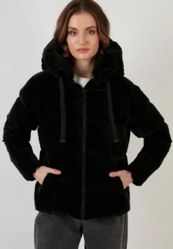 Lela Hooded Puffer FlameGiacca InvernaleBlack Donna Giacche E Blazer L6S21U00R-Q11