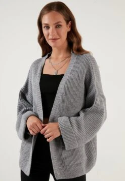 LELA CardiganGrey Donna Maglieria L6S21I02M-C11 -Lela 72970f6e8bda4f2093dc67c0fe690e26