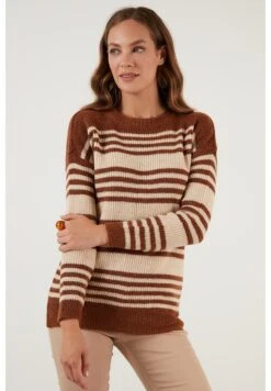 LELA Regular FitMaglioneLight Brown Beige Donna Maglieria L6S21I02O-O11 -Lela 72f3516aeec74f81a270b79b01d8b6d6