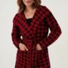 LELA Regular FitCardiganBlack-Red Donna Maglieria L6S21I02H-G11