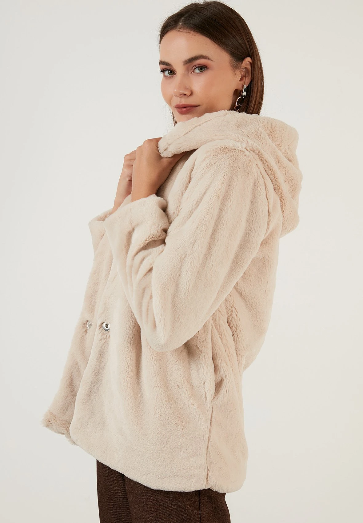 LELA Giacca InvernaleBeige Donna Giacche E Blazer L6S21U01A-B11 4 LELA Giacca InvernaleBeige Donna Giacche E Blazer L6S21U01A-B11 - immagine 4