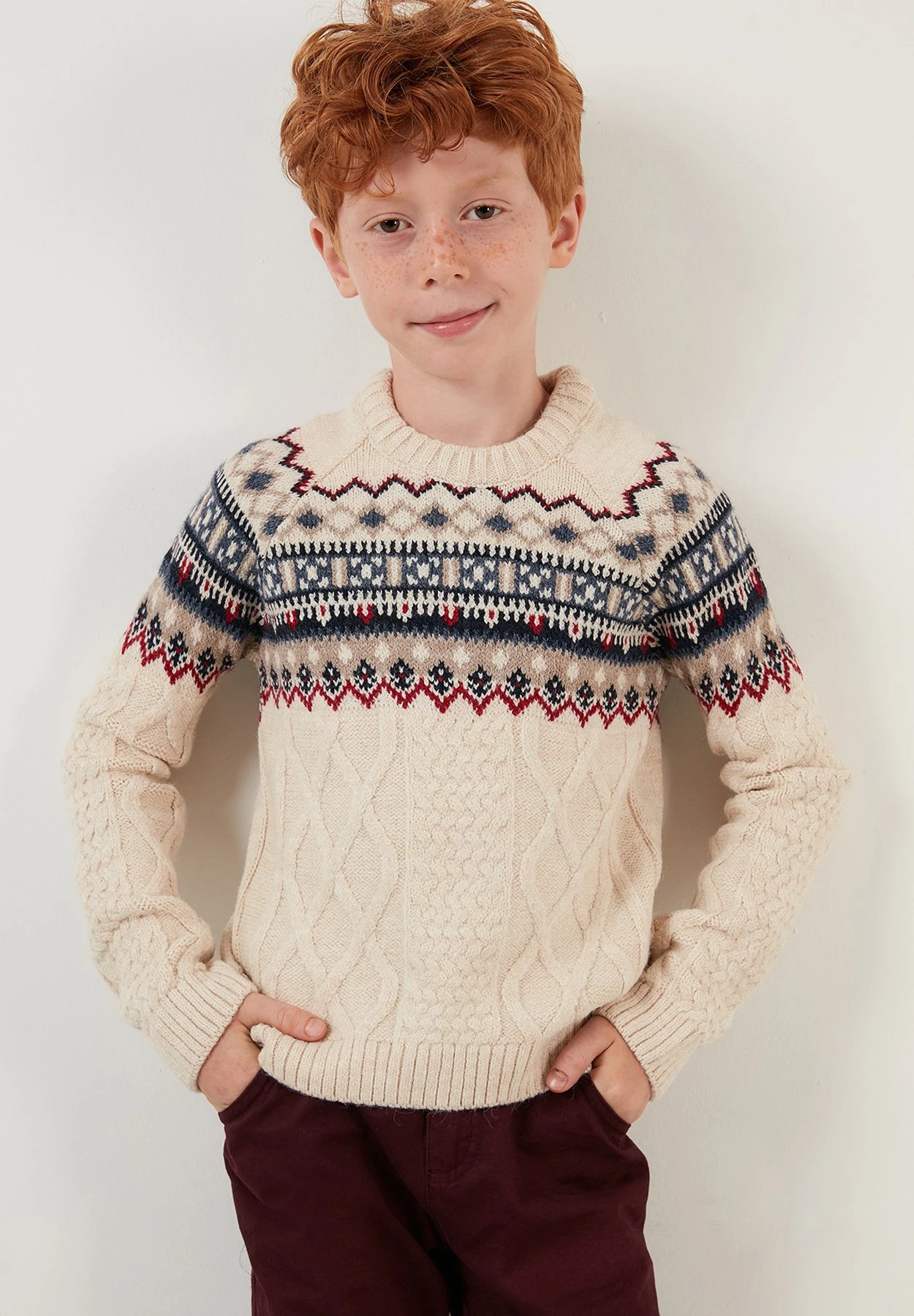 LELA Regular FitMaglioneBeige Bambini Pullover & Cardigan L6S24J000-B11 2 LELA Regular FitMaglioneBeige Bambini Pullover & Cardigan L6S24J000-B11 - immagine 2